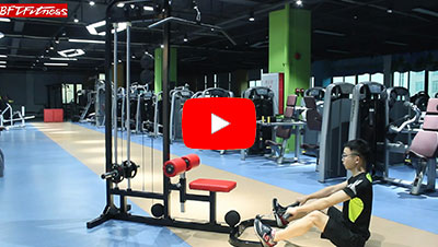 Combination Gym Equipment Lat Pulldown Seated Row How To Do