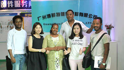 Ethiopia Customers Came To China To Find Professional Fitness Equipment Factory