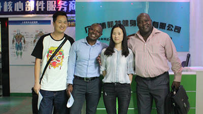 Zambia Customers Come To China To Find Gym Equipment Manufacturers