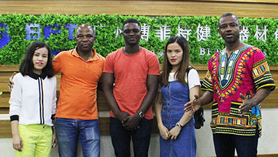 African customers import Chinese fitness equipment
